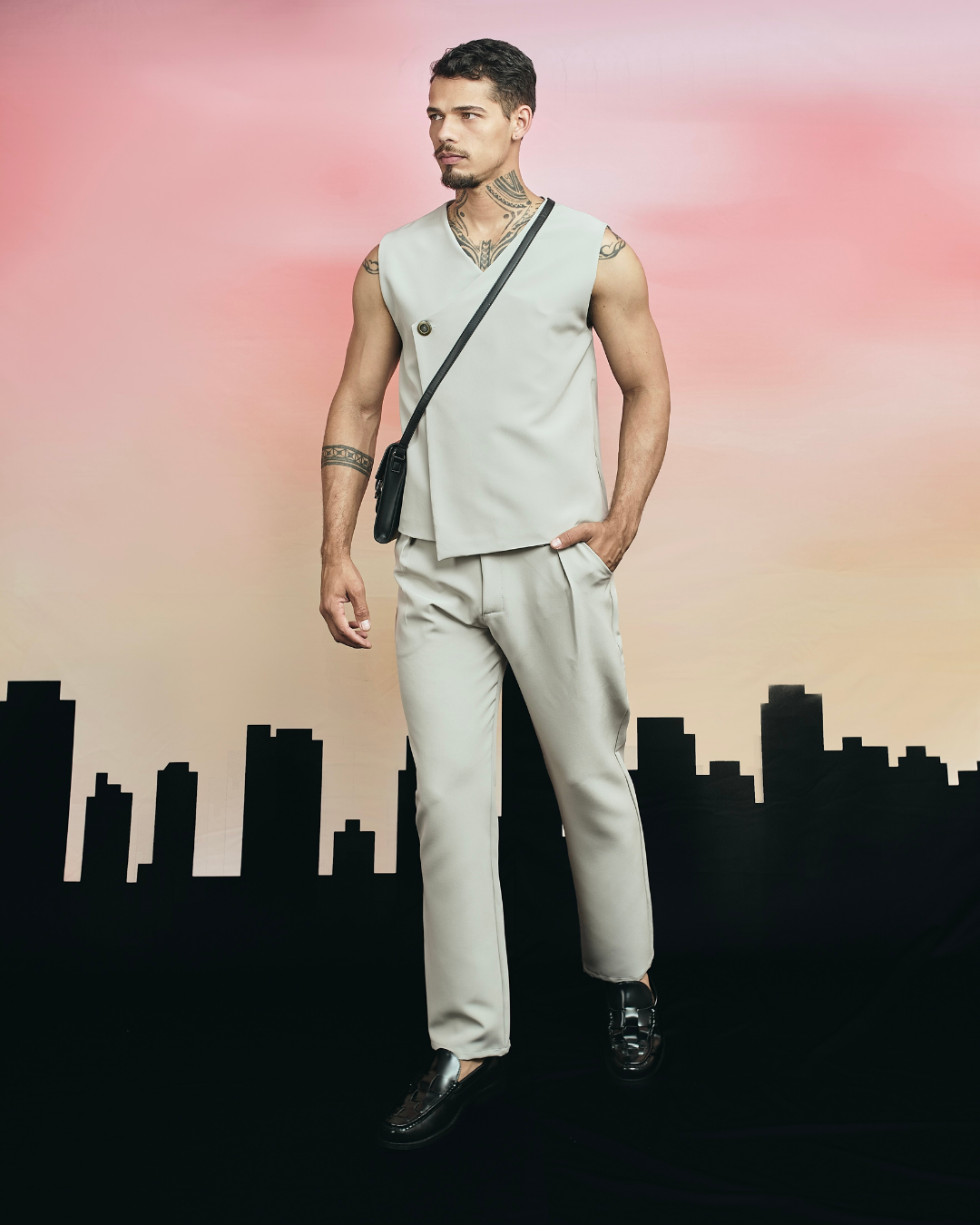 CONJUNTO VALENTINO GRIS