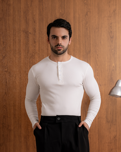 T-SHIRT HENLEY M/L