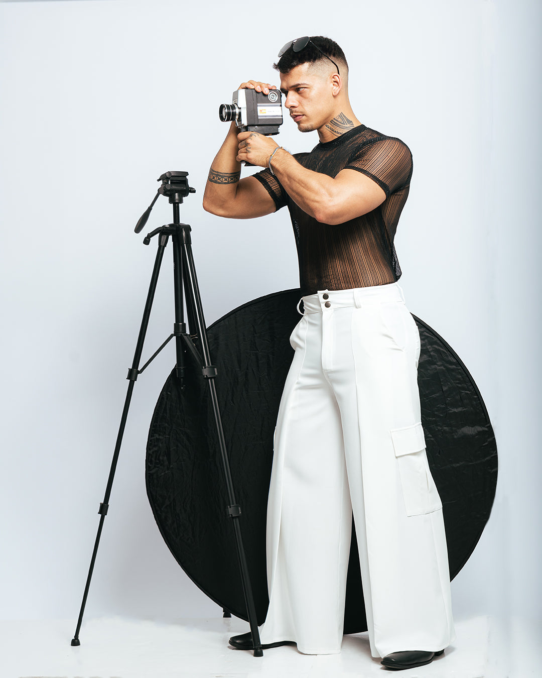 PANTALÓN BAGGY CARGO - BLANCO