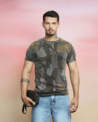 T-SHIRT TRIBAL GREY