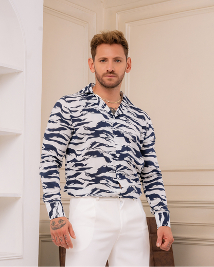 CAMISA SANTIAGO AZUL