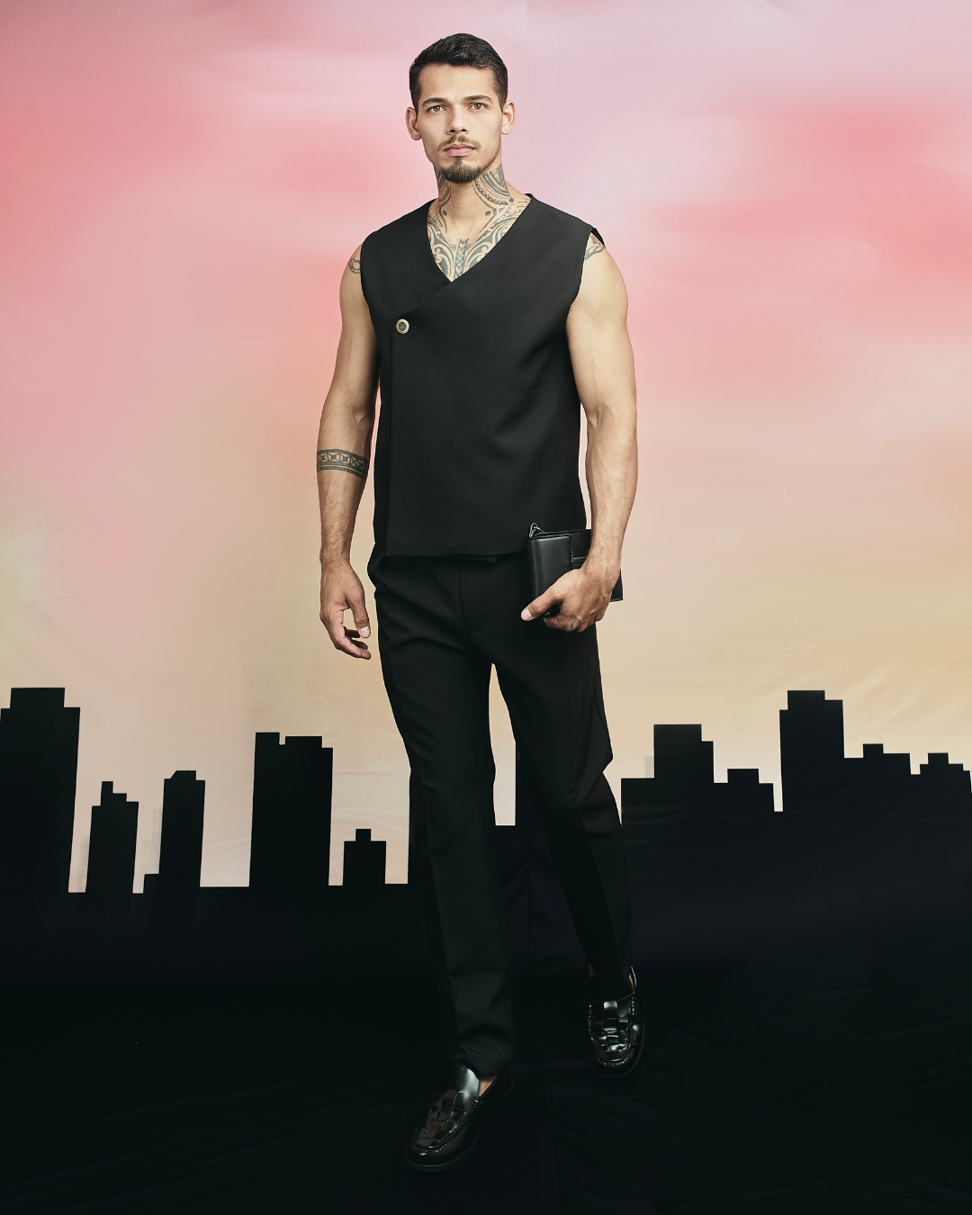 CONJUNTO VALENTINO NEGRO