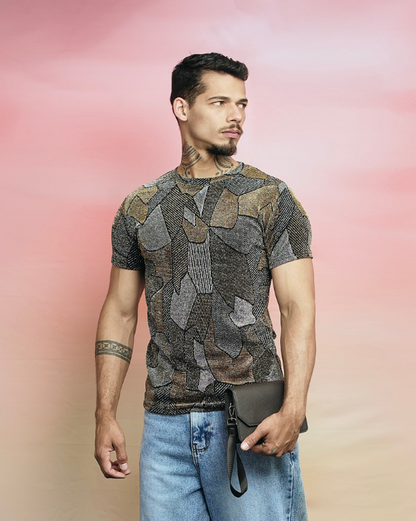 T-SHIRT TRIBAL GREY