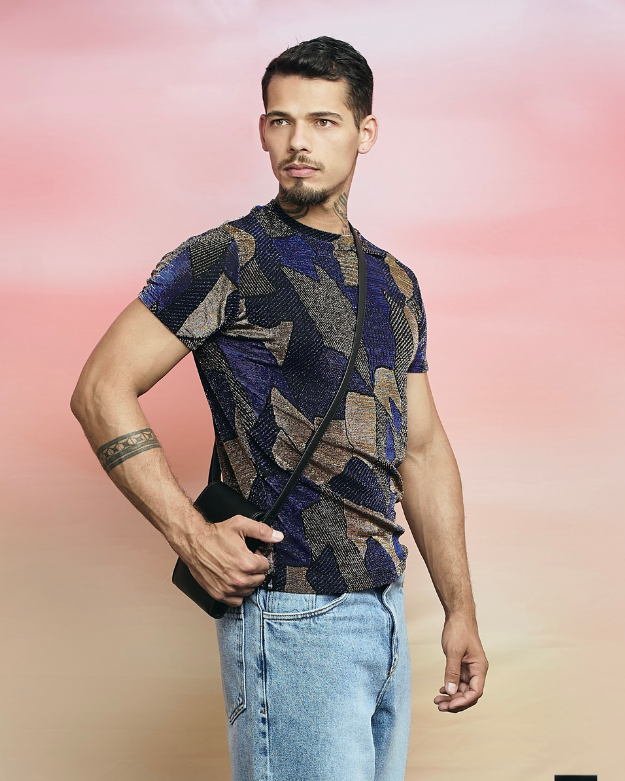 T-SHIRT TRIBAL BLUE