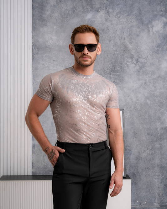 T-SHIRT HERMES GREY