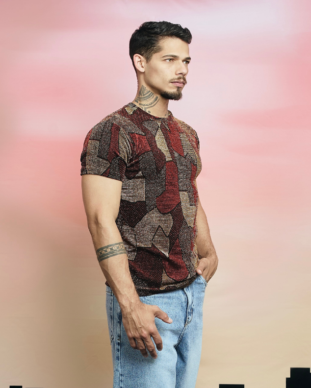 T-SHIRT TRIBAL RED